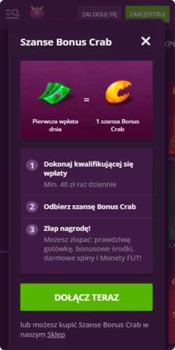 Malina Casino promo code