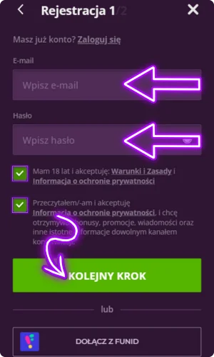 Przejdź rejestrację