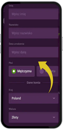 Enter personal data_Malinacasino